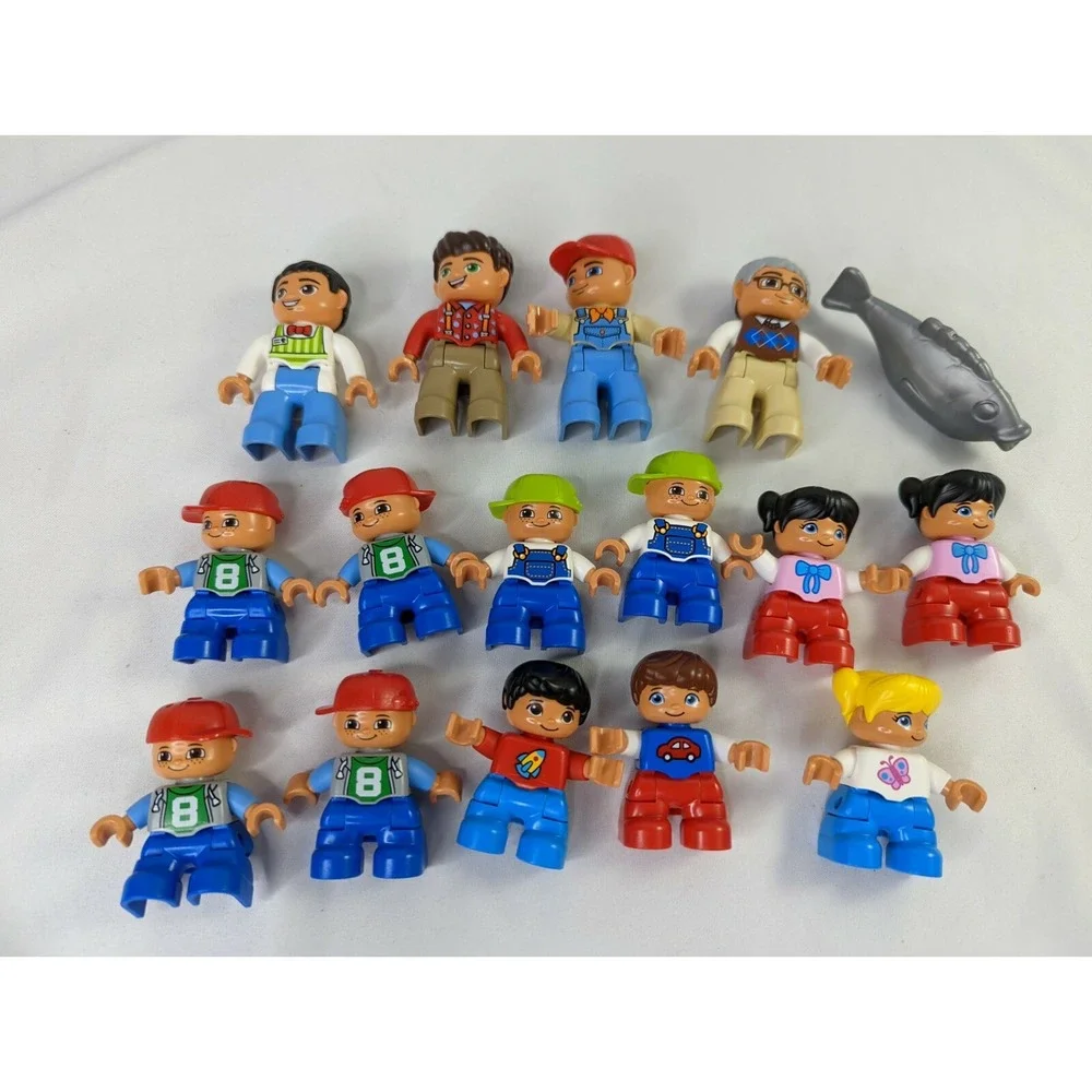 Lego Duplo Boy Girls Men Grandpa‎ People Fish Lot